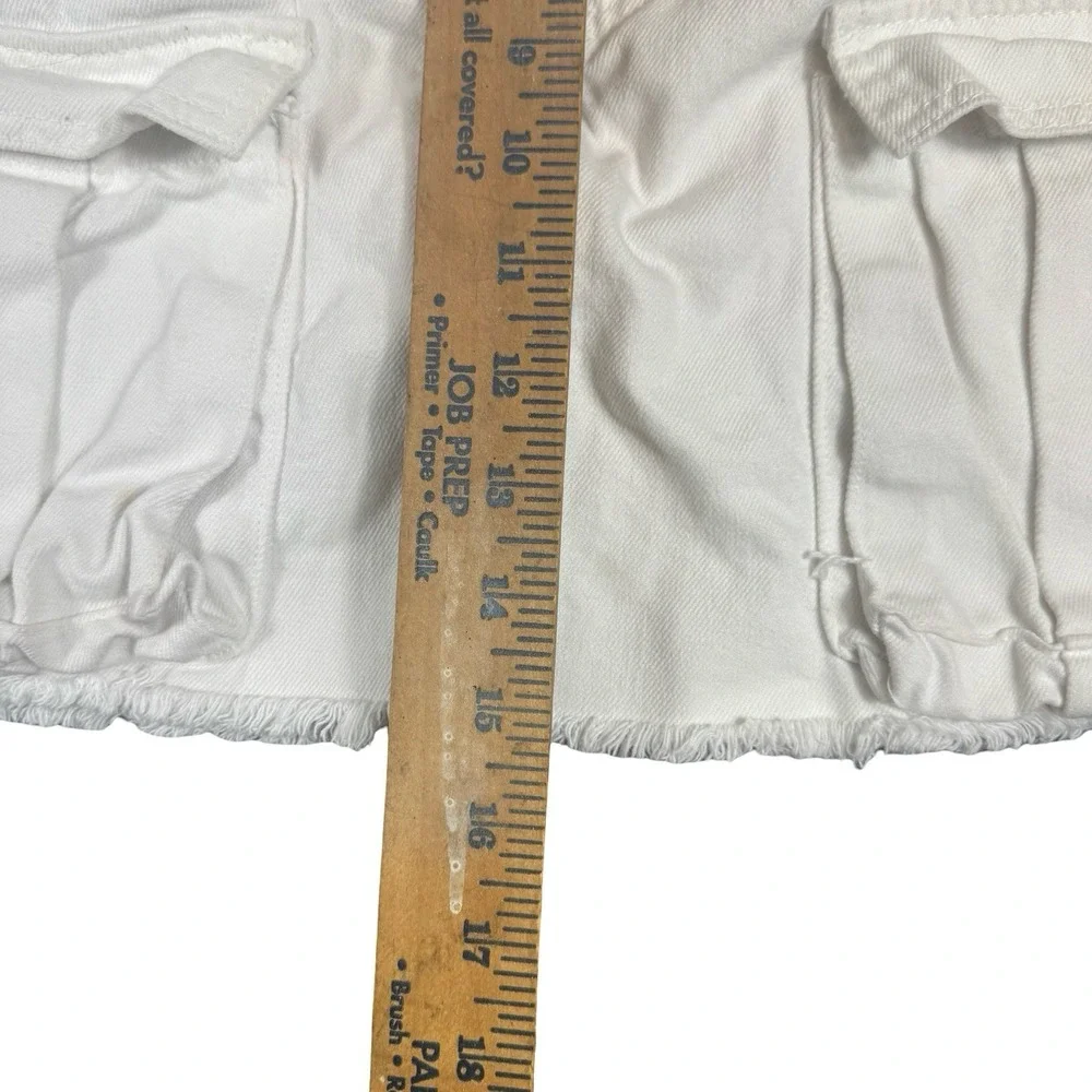 Vintage Denim Tennis White Cargo Skirt With Tennis Ball Pockets Women's Size 10 - Picture 5 of 7
